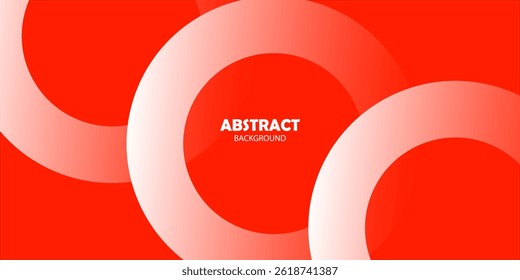 Fresh Orange Circle Line Gradient Background Vector