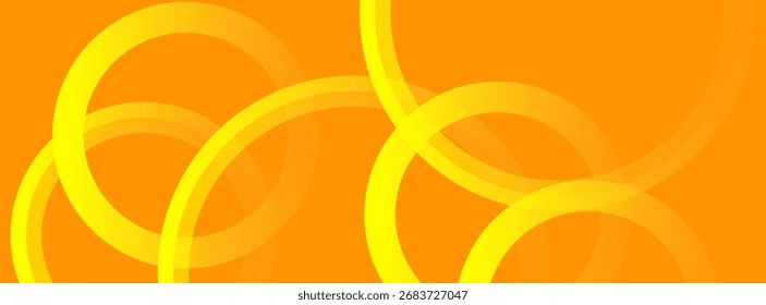 Vector de fondo de degradado de línea de círculo naranja fresco
