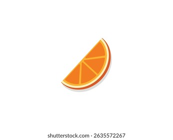 Fresh orange fruit healthy food vector