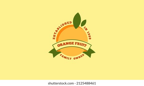 Fresh Orange Fruit Logo Design Concept Vector. Fresh Fruit Logo template