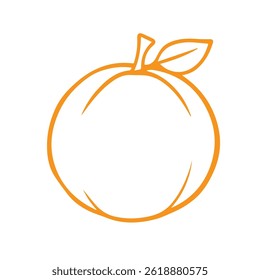 Fresh Orange Fruit Logo Image