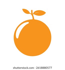 Fresh Orange Fruit Logo Image
