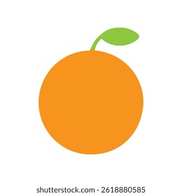 Fresh Orange Fruit Logo Image
