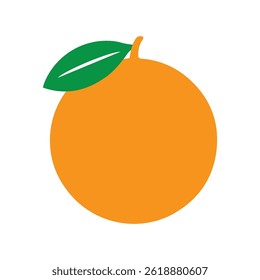 Fresh Orange Fruit Logo Image