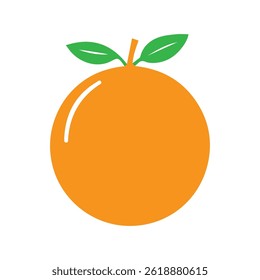 Fresh Orange Fruit Logo Image