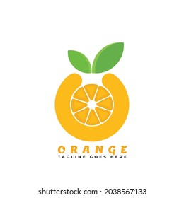 Fresh Orange Fruit, Slice of Lemon Lime Grapefruit Citrus with swirl letter initial O logo design inspiration