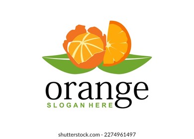Fresh Orange Fruit, Slice of Lemon Lime Grapefruit Citrus with swirl letter initial O logo design inspiration