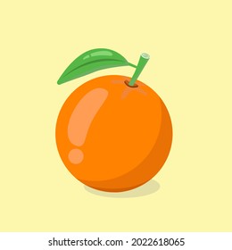 Fresh Orange Fruit Vector Illustration