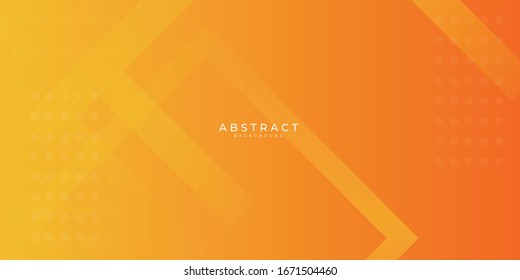 Fresh orange gradient web abstract background geometry shine and layer element vector for presentation design. 