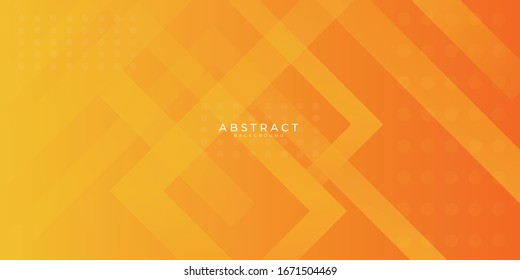 Fresh orange gradient web abstract background geometry shine and layer element vector for presentation design.  