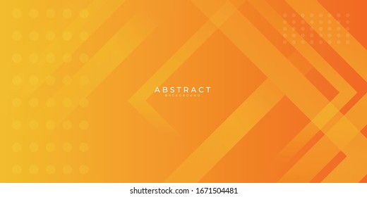 Fresh orange gradient web abstract background geometry shine and layer element vector for presentation design.  