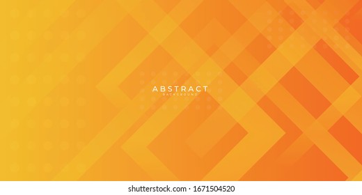 Fresh orange gradient web abstract background geometry shine and layer element vector for presentation design. 