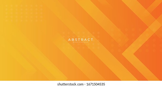 Fresh orange gradient web abstract background geometry shine and layer element vector for presentation design. 