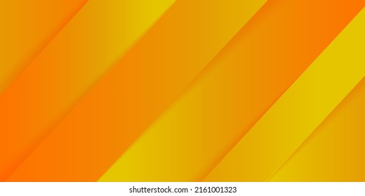 Fresh orange gradient web abstract background geometry shine and layer element vector for presentation design.