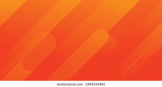 Fresh orange gradient web abstract background geometry shine and layer element vector for presentation design.