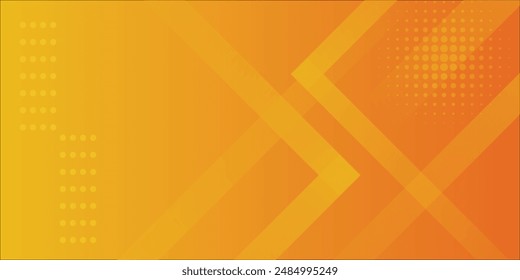 Fresh orange gradient web abstract background geometry shine and layer element vector for presentation design.