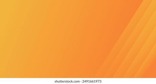 Fresh orange gradient web abstract background geometry shine and layer element vector for presentation design. 