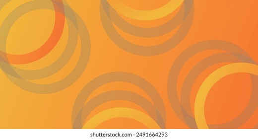 Fresh orange gradient web abstract background geometry shine and layer element vector for presentation design. 