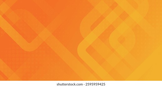 Fresh orange gradient web abstract background geometry shine and layer element vector for presentation, cover, poster, banner, brochure, header, website