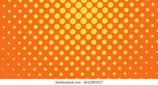 Fresh orange gradient web abstract background dotted shine and layer element vector for presentation design. 