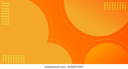 Gradiente de laranja fresco abstrato web fundo geometria brilho e camada elemento vetor para design de apresentação, ilustração