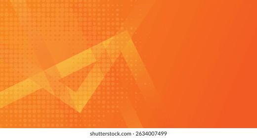 Fresh orange gradient web abstract background geometry shine and layer element vector for presentation design.  Eps10