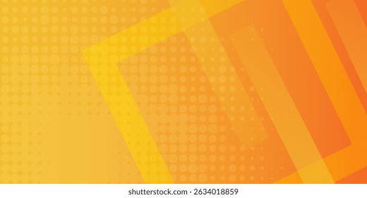 Fresh orange gradient web abstract background geometry shine and layer element vector for presentation design. 