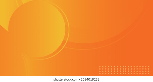Fresh orange gradient web abstract background geometry shine and layer element vector for presentation design, ilustration Eps10