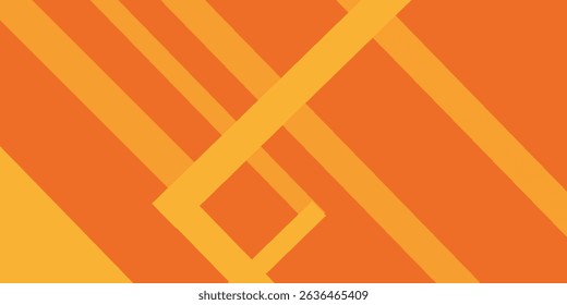 Fresh orange gradient web abstract background geometry shine and layer element vector for presentation design. 