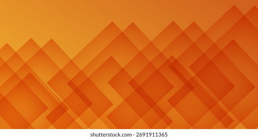 Gradiente de laranja fresco, geometria de fundo abstrata da web brilho e vetor de elemento de camada para design de apresentação. 