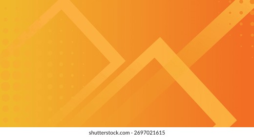 Fresh orange gradient web abstract background geometry shine and layer element vector for presentation design.  