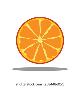 fresh orange illustration vector icon