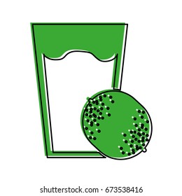 fresh orange juice drink icon