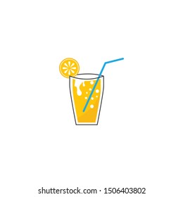 Fresh Orange juice ilustration vector template