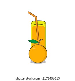  Fresh orange juice isolated on white background Free Vector