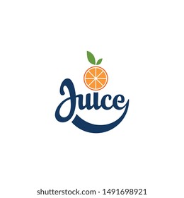 Fresh orange juice vector design concept