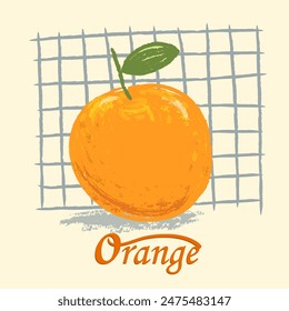 Naranja fresca, limón, mandarina, frutas de mandarina ilustración de fondo de Vector.