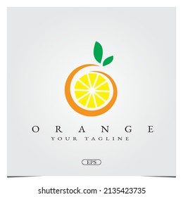 fresh orange  Logo design logo premium elegant template vector eps 10
