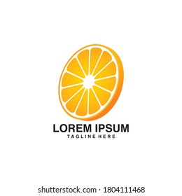 fresh orange logo vector illustration. fresh fruit logo.
