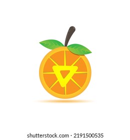 Fresh orange logo vector illustration. Orange fruit logo concept for business and social media element. 