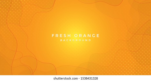 Fresh Orange Modern Cool Digital Backgound Banner Vector Wallpaper