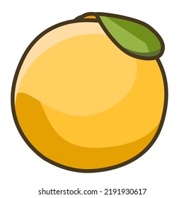 Arte vectorial simple de naranja fresco
