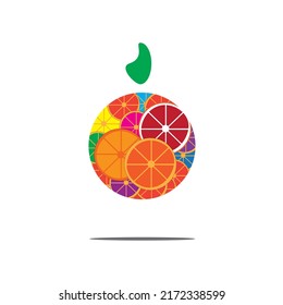 fresh orange vector logo icon