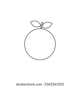 fresh orange vector type icon