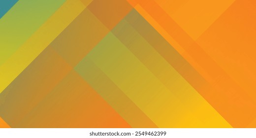 Fresh Orange Yellow Blue Background Banner Vector For PPT Social Media