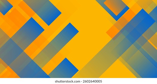 Fresh Orange Yellow Blue Background Banner Vector For PPT Social Media
