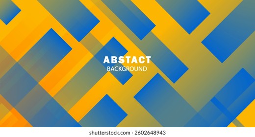 Fresh Orange Yellow Blue Background Banner Vector For PPT Social Media