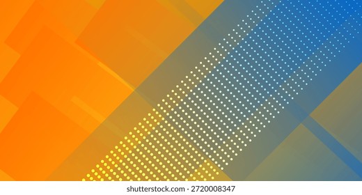 Fresh Orange Yellow Blue Background Banner Vector For PPT Social Media