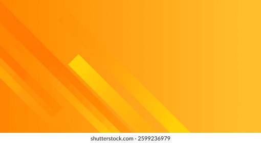 Fresh orange and yellow gradient abstract background with geometric shine and layered elements. Perfect vector design for presentations, modern graphics, web templates, banners, and digital artwork.