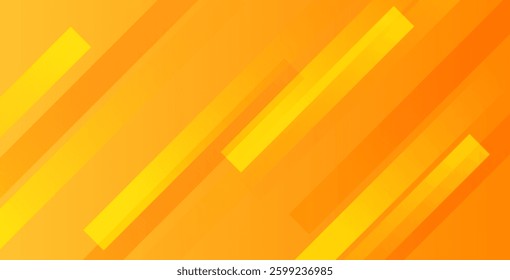 Fresh orange and yellow gradient abstract background with geometric shine and layered elements. Perfect vector design for presentations, modern graphics, web templates, banners, and digital artwork.